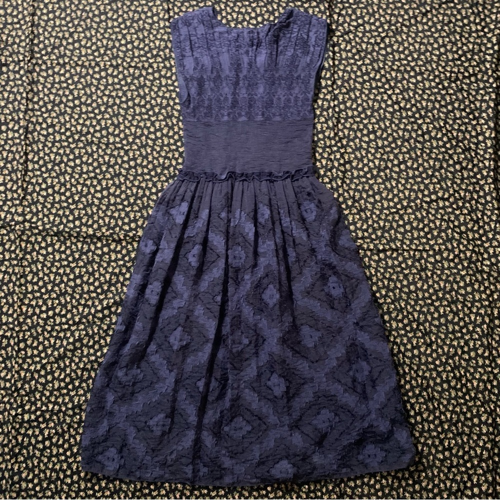 NWT max studio blue embellished midi dress - Picture 10 of 11